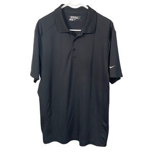Nike Golf Dri Fit Tour Performance Polo Black Large